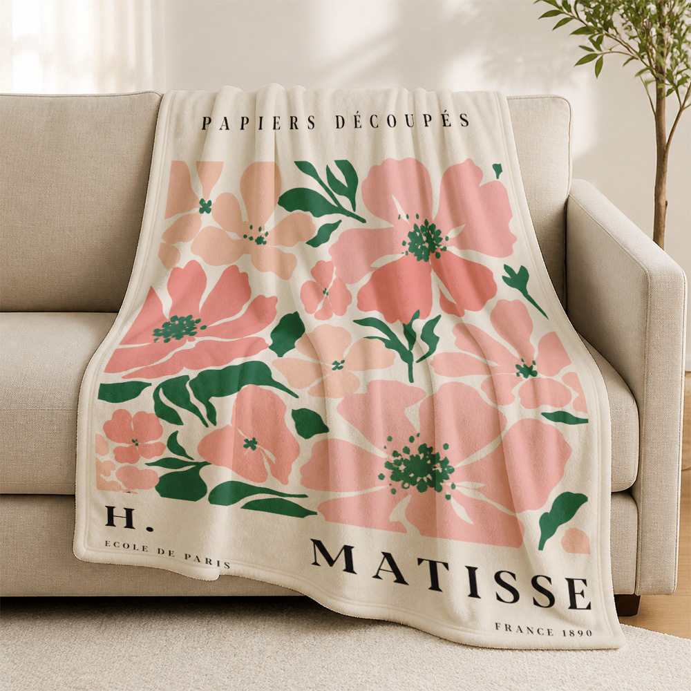 Travel Accessories Ideas - Bohem Matisse Paris Desenli Çiçek Baskılı