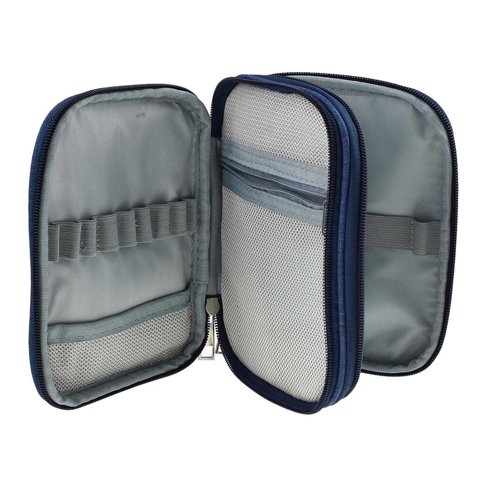 Travel Accessories Organizer Bag - Mavi Renk, Taşınabilir, Seyahat İçin Uygun,