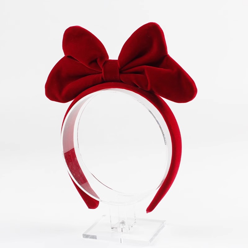 Travel Accessories As Gifts - Kadınlar için Kırmızı Kurdeleli Saç Bandı,