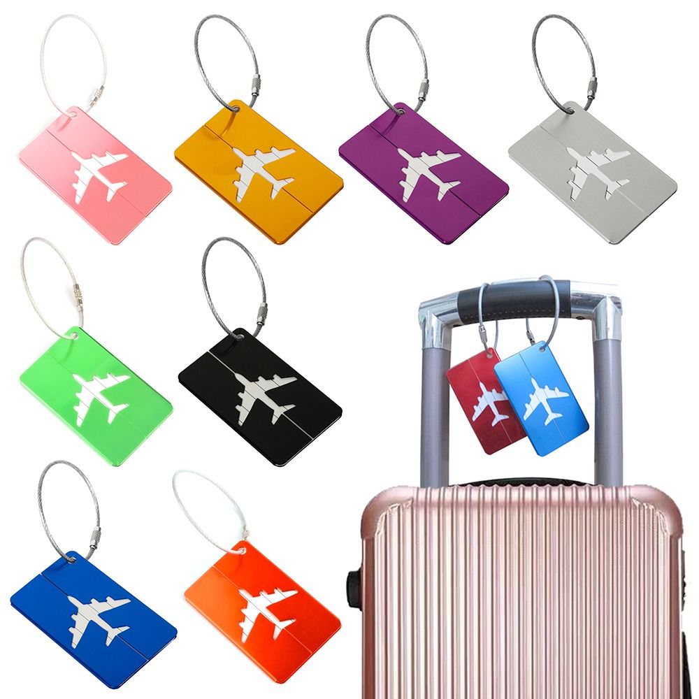 Travel Accessories India - Alüminyum seyahat bagaj etiketleri kullanımlık bavul