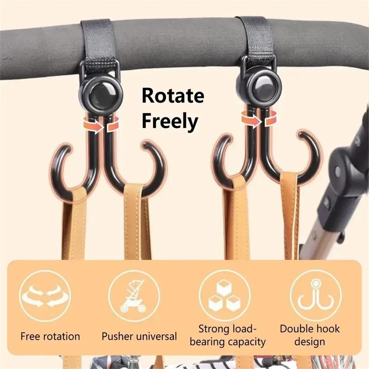 Dönebilen Çift Kanca Bebek Ara - Travel Accessories Baby incelemesi ve fiyatı