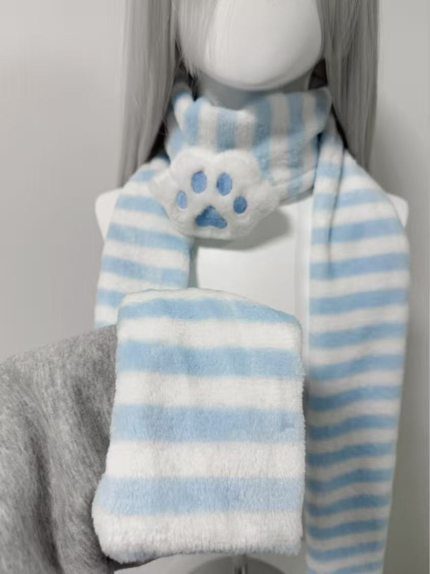 Kawaii Kniied Eşarp Kedi Pençe - Travel Accessories Aesthetic incelemesi ve fiyatı