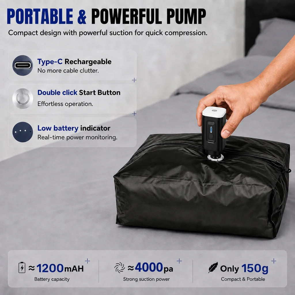 Vakumlu Sıkıştırma Saklama Tor - Travel Accessories Organizer Bag incelemesi ve fiyatı