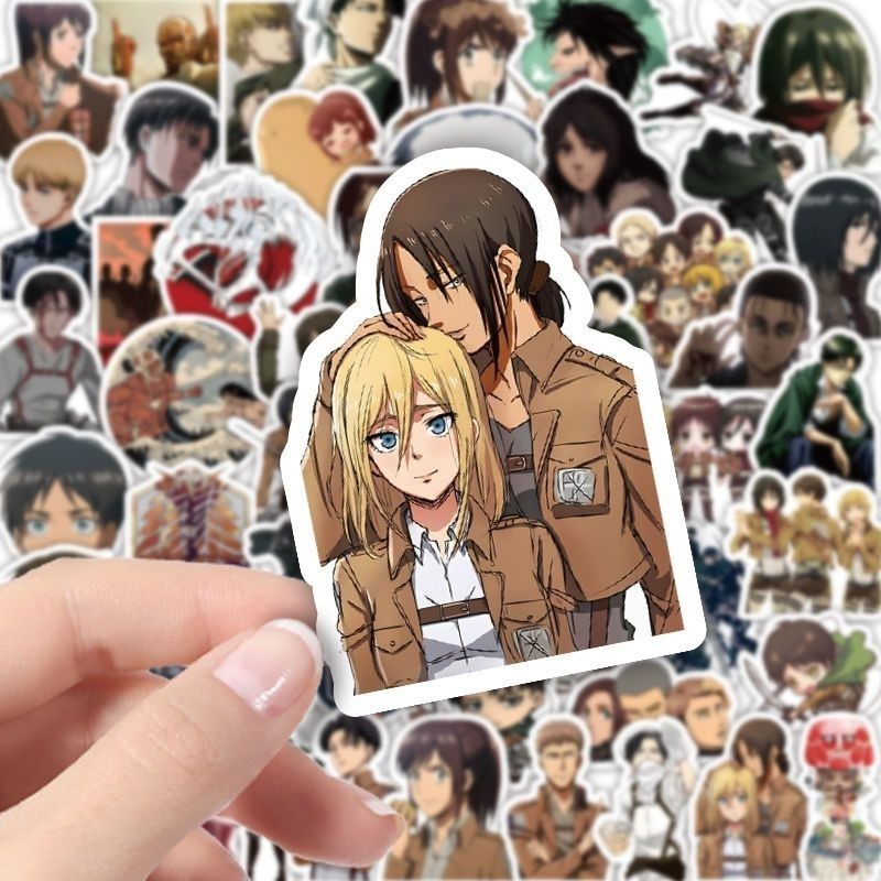 60 adet Titan Anime çıkartmala - Luggage Cover Protector incelemesi ve fiyatı